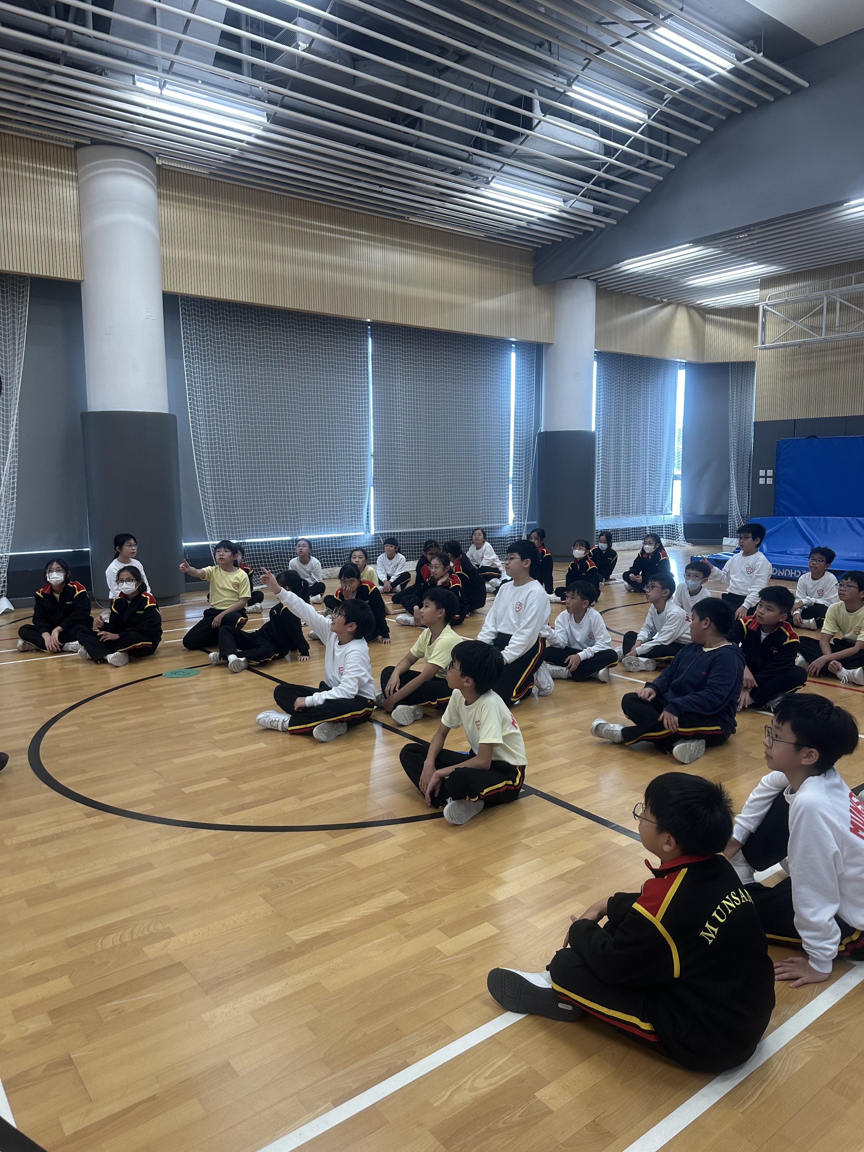 Indoor gym hall roll-call